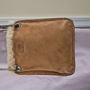 UGG Chestnut Suede Crossbody Bag